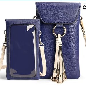 NEW Crossbody Phone Purse Small Travel Bag Wallet with Touch Screen Purple